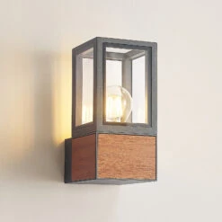 Lucande Alleria Außenwandlampe, Aluminium, Eckig -Lucande 9616277 3