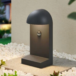 Lucande Jasmia Sensor-Außenwandlampe, Dunkelgrau 14 Lucande Jasmia Sensor-Außenwandlampe, Dunkelgrau -Lucande 9616279 2