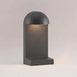 Lucande Jasmia Außenwandlampe, Dunkelgrau, G9 -Lucande 9616280 4