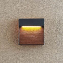 Lucande Sylvett LED-Außenwandlampe, Dunkelgrau -Lucande 9616281 5