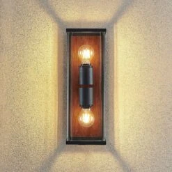 Lucande Elwin Wandleuchte, Eckig, Zweiflammig -Lucande 9616291 5