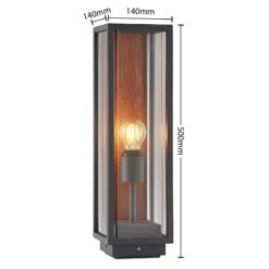 Lucande Elwin Sockelleuchte, Eckig, Alu, 50 Cm -Lucande 9616292 4