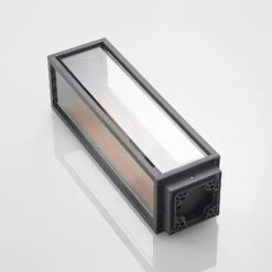 Lucande Elwin Sockelleuchte, Eckig, Alu, 50 Cm -Lucande 9616292 7