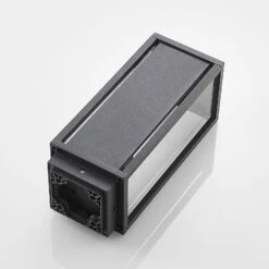 Lucande Elwin Sockelleuchte, Eckig, Alu, 35 Cm -Lucande 9616293 7