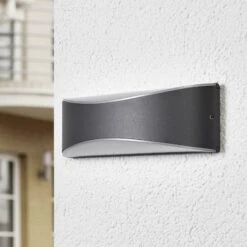 Lucande LED-Außenwandleuchte Akira, Anthrazit 12 Lucande LED-Außenwandleuchte Akira, Anthrazit -Lucande 9617034 1