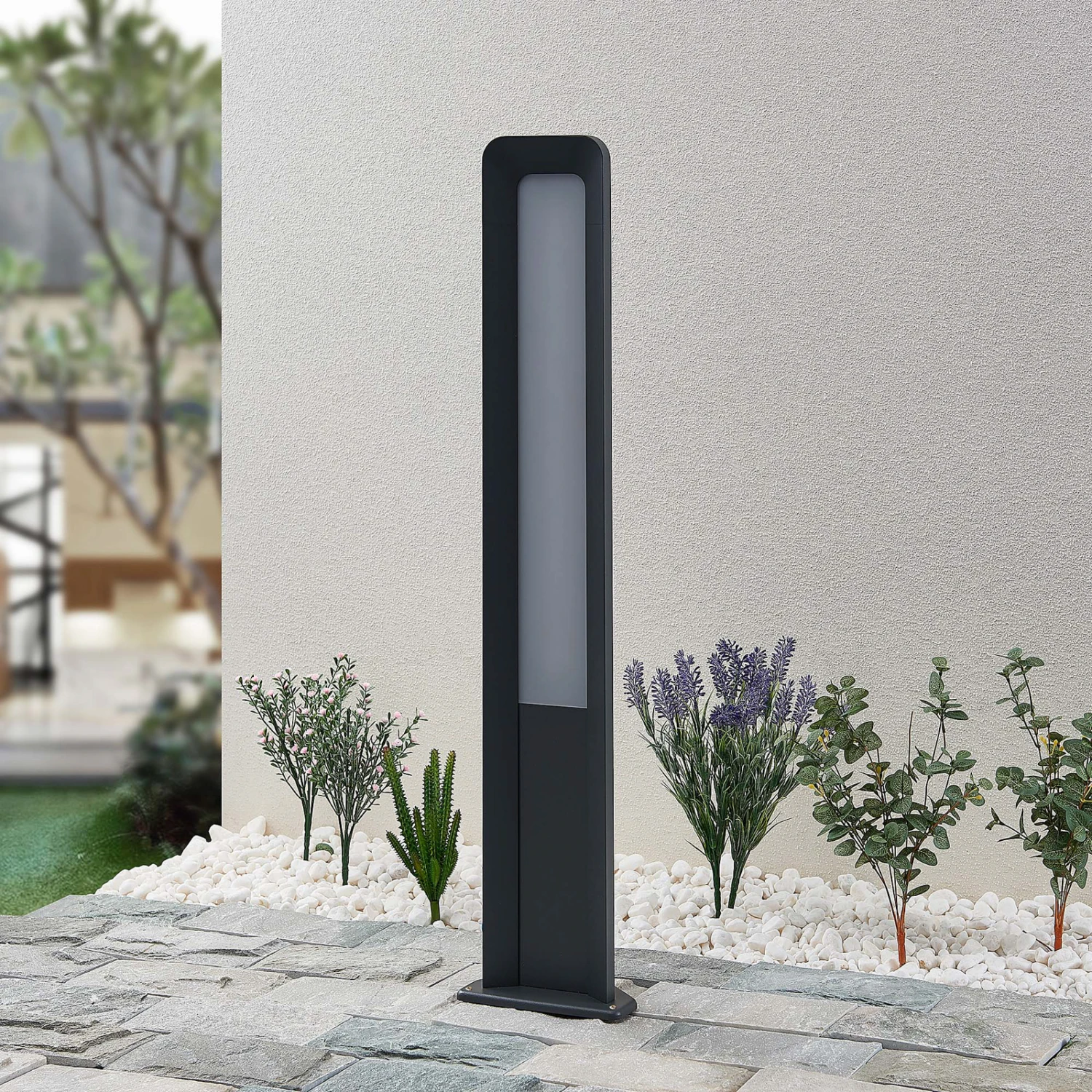 Lucande Secunda LED-Pollerleuchte, Höhe 80 Cm 4 Lucande Secunda LED-Pollerleuchte, Höhe 80 Cm – Bild 2