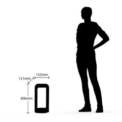 Lucande Habsa LED-Sockelleuchte, Höhe 30 Cm -Lucande 9617087 4