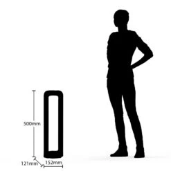 Lucande Habsa LED-Sockelleuchte, Höhe 50 Cm -Lucande 9617088 4