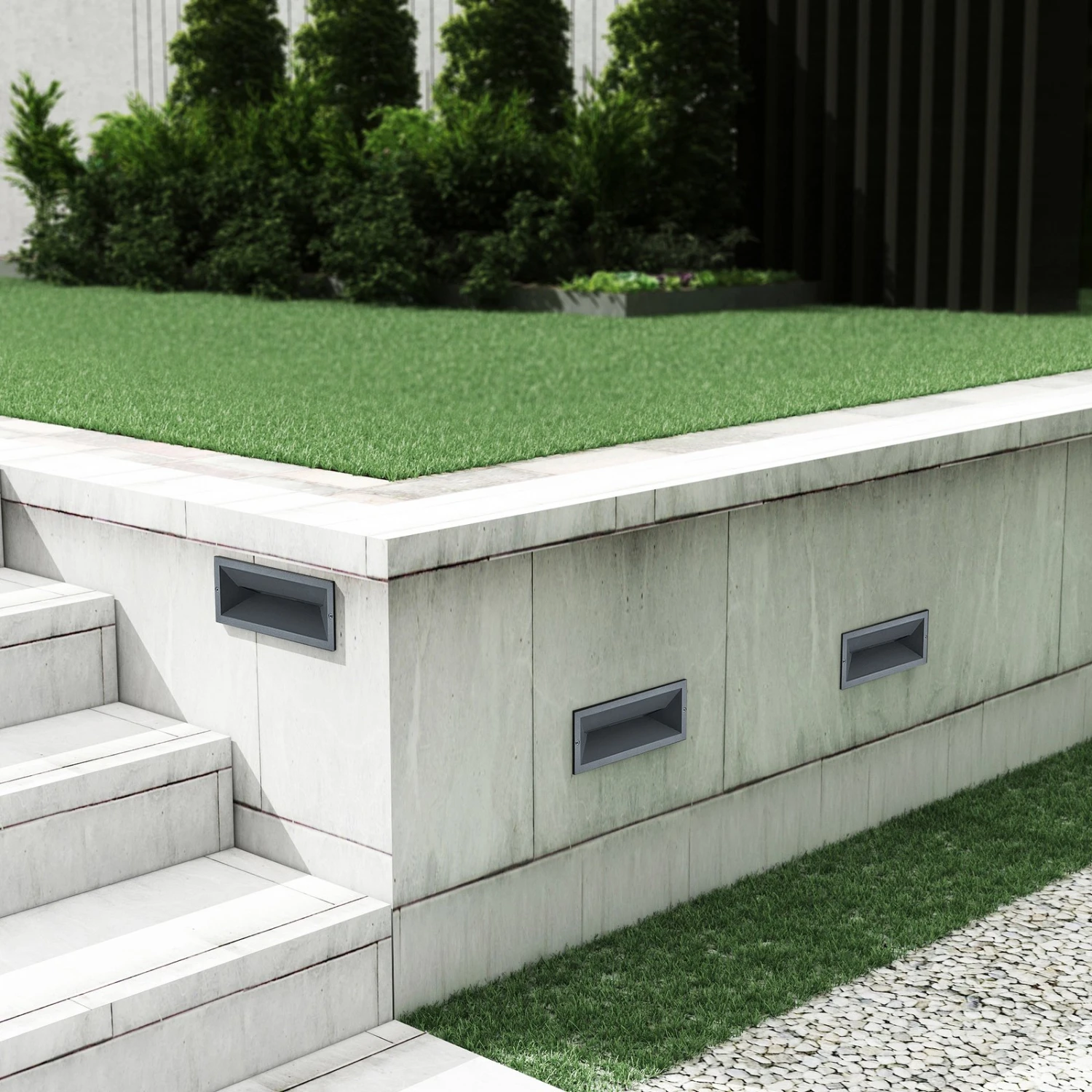 Lucande Jaano LED-Wandeinbauleuchte Außenbereich 5 Lucande Jaano LED-Wandeinbauleuchte Außenbereich – Bild 3