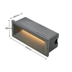 Lucande Jaano LED-Wandeinbauleuchte Außenbereich 17 Lucande Jaano LED-Wandeinbauleuchte Außenbereich -Lucande 9617098 6
