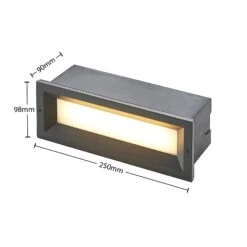 Lucande Lachlain LED-Wandeinbaulampe Für Außen 17 Lucande Lachlain LED-Wandeinbaulampe Für Außen -Lucande 9617099 6
