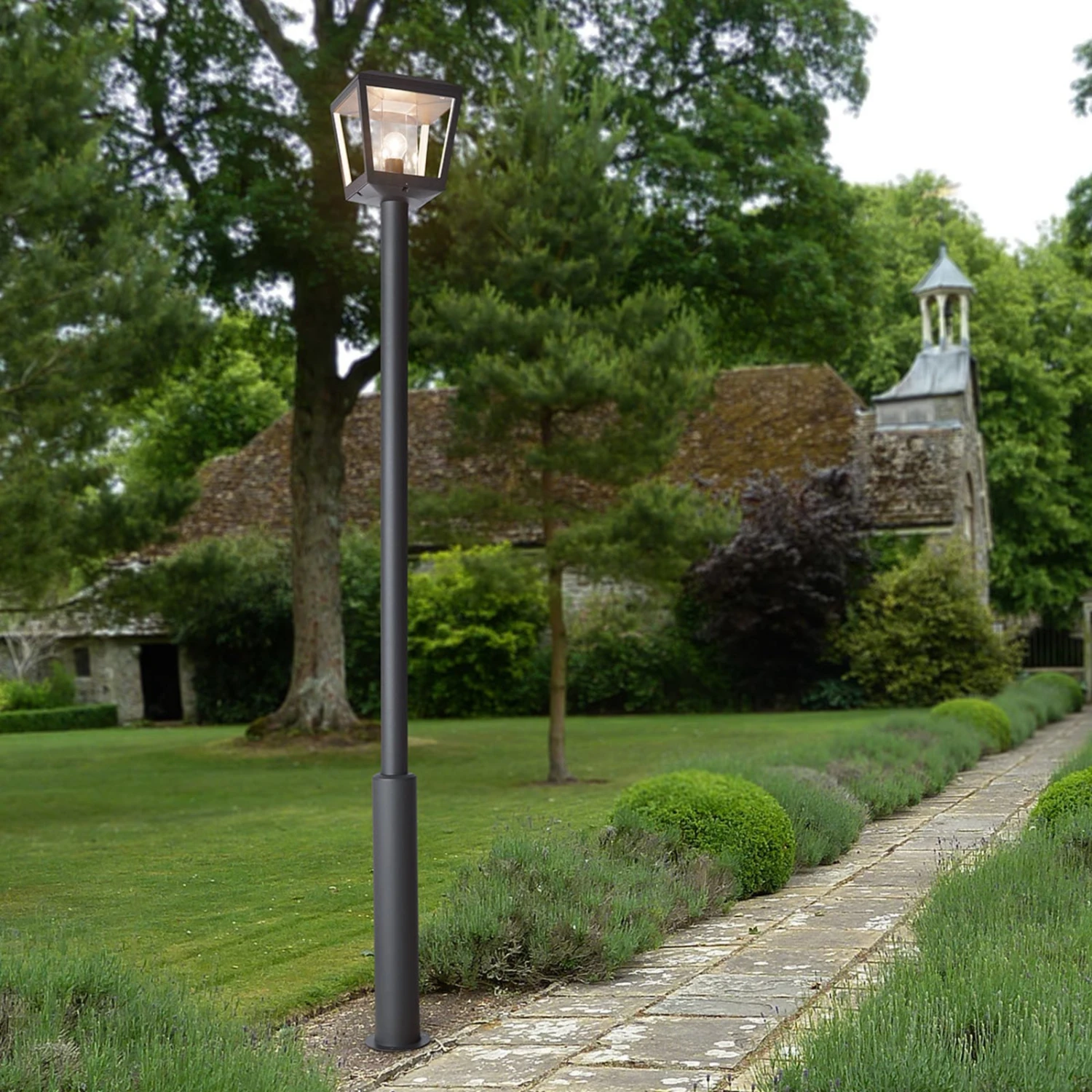 Lucande Mastleuchte Dunia Mit Klarem Schirm 4 Lucande Mastleuchte Dunia Mit Klarem Schirm – Bild 2