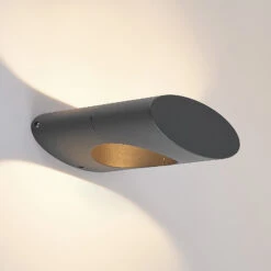 Lucande Forama LED-Außenwandleuchte, Dunkelgrau -Lucande 9618140 3