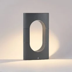 Lucande Fenti LED-Sockelleuchte, Dunkelgrau -Lucande 9618142 2