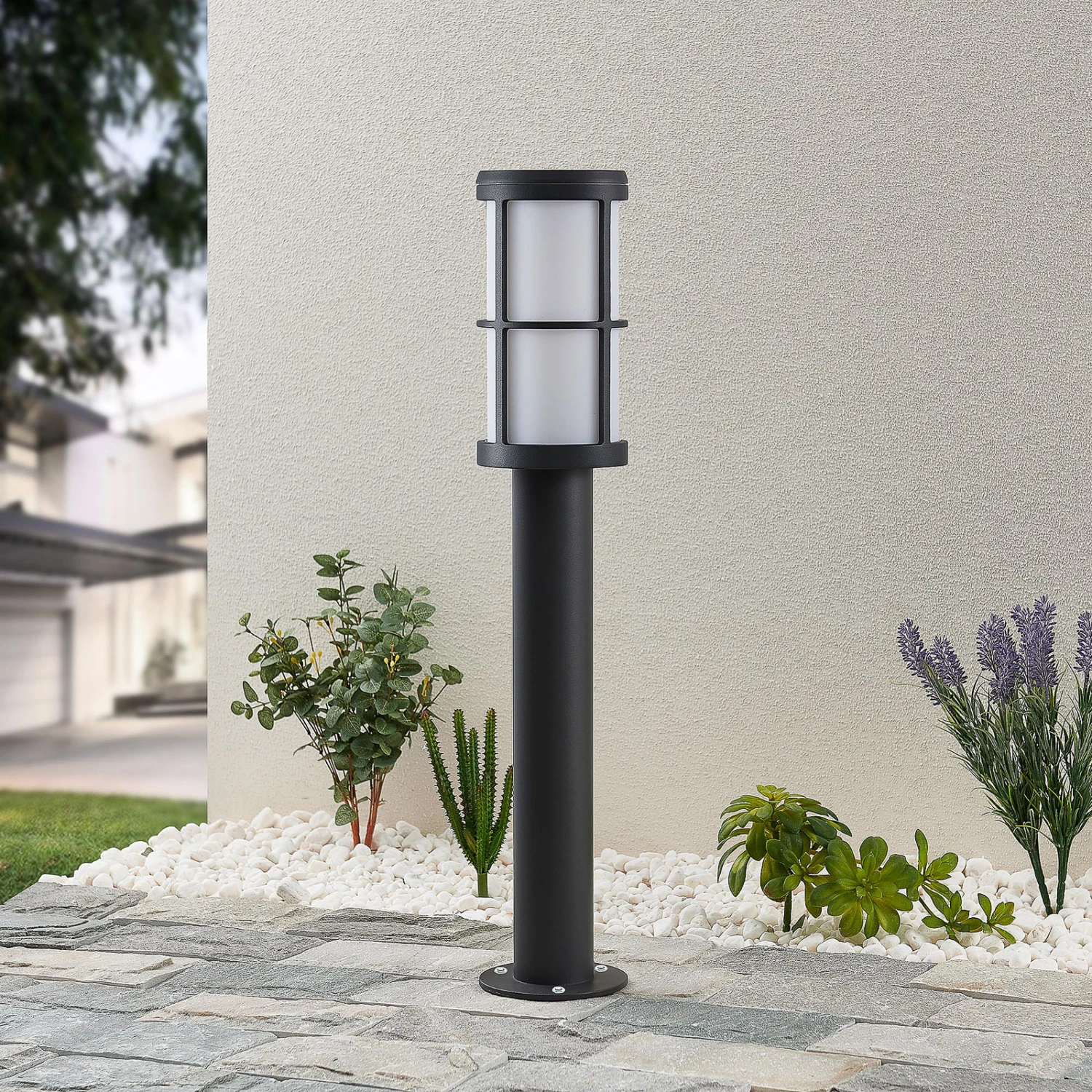 Lucande Kelini Wegeleuchte, 65 Cm, Dunkelgrau 4 Lucande Kelini Wegeleuchte, 65 Cm, Dunkelgrau – Bild 2