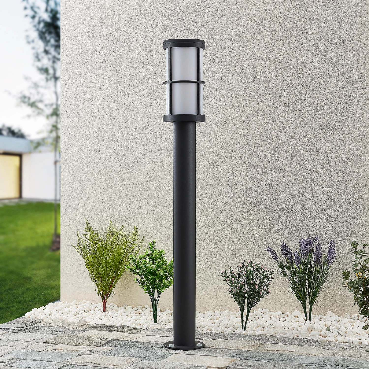 Lucande Kelini Wegeleuchte, 90 Cm, Dunkelgrau 4 Lucande Kelini Wegeleuchte, 90 Cm, Dunkelgrau – Bild 2