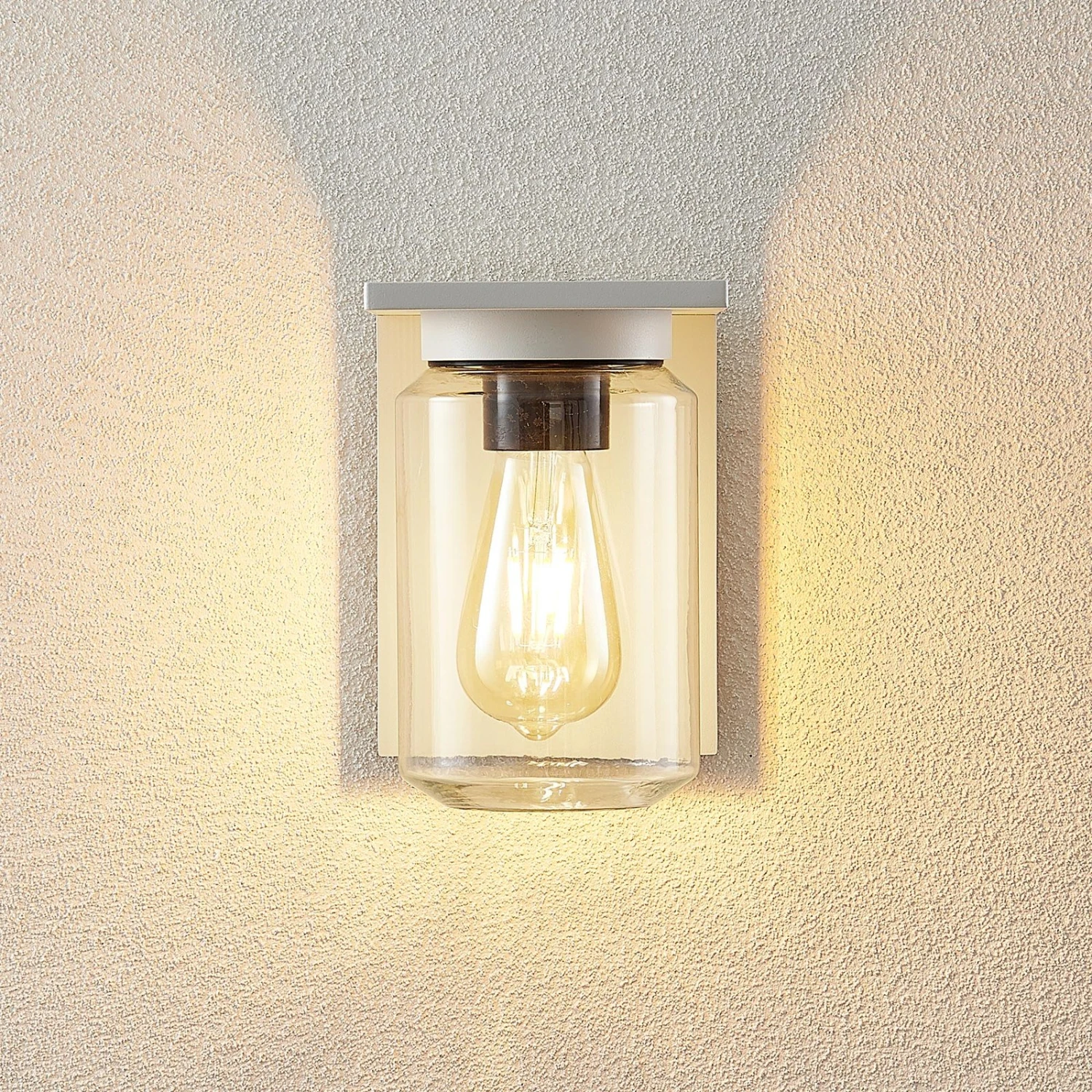 Lucande Semka Außenwandleuchte, Weiß 6 Lucande Semka Außenwandleuchte, Weiß – Bild 4