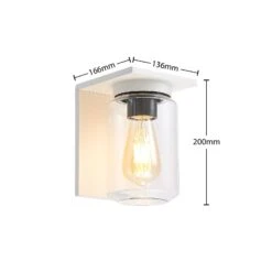 Lucande Semka Außenwandleuchte, Weiß 17 Lucande Semka Außenwandleuchte, Weiß -Lucande 9618154 6