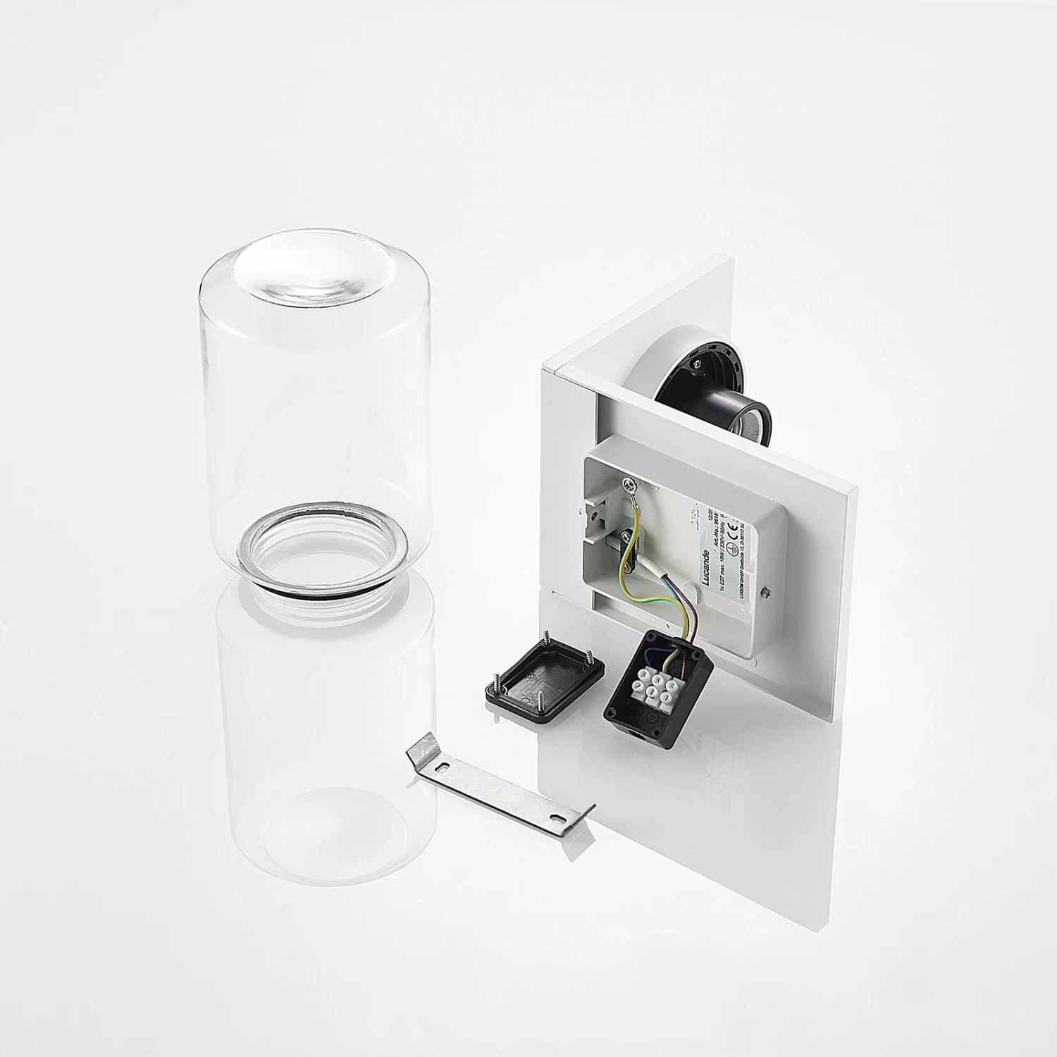 Lucande Semka Außenwandleuchte, Weiß 11 Lucande Semka Außenwandleuchte, Weiß – Bild 9