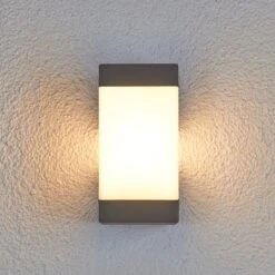 Lucande Außenwandleuchte Kiran Aus Aluminium 12 Lucande Außenwandleuchte Kiran Aus Aluminium -Lucande 9619011 1