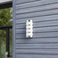 Lucande LED Edelstahl-Außenwandleuchte Leroy 13 Lucande LED Edelstahl-Außenwandleuchte Leroy -Lucande 9619020 2