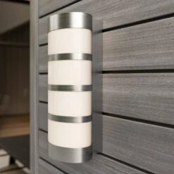 Lucande LED Edelstahl-Außenwandleuchte Leroy 16 Lucande LED Edelstahl-Außenwandleuchte Leroy -Lucande 9619020 5