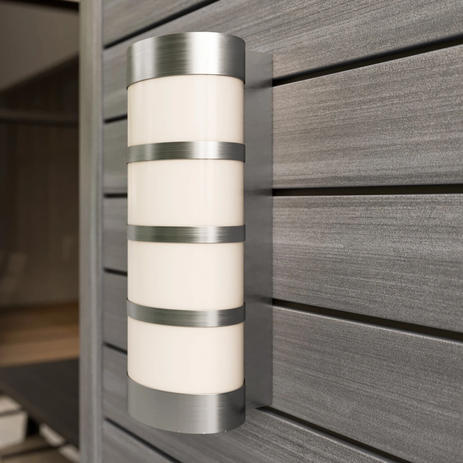 Lucande LED Edelstahl-Außenwandleuchte Leroy 8 Lucande LED Edelstahl-Außenwandleuchte Leroy – Bild 6