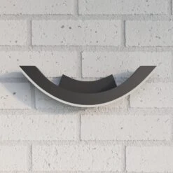 Lucande Grafitfarbene LED-Außenwandleuchte Half 14 Lucande Grafitfarbene LED-Außenwandleuchte Half -Lucande 9619026 3