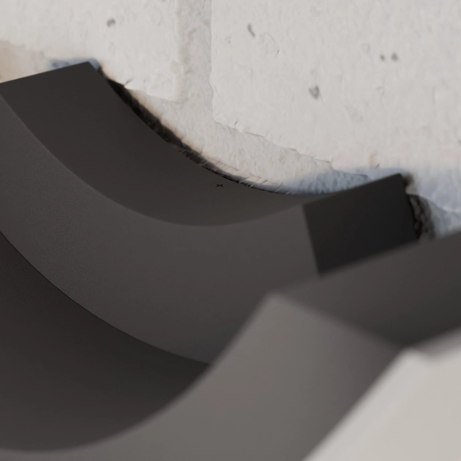 Lucande Grafitfarbene LED-Außenwandleuchte Half 9 Lucande Grafitfarbene LED-Außenwandleuchte Half – Bild 7