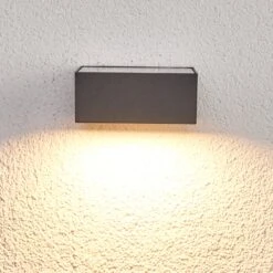 Lucande Sensor-LED-Außenwandleuchte Mahra , Solarbetrieben -Lucande 9619074 3