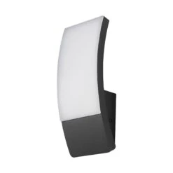 Lucande Gewölbte LED-Außenwandleuchte Siara, Dunkelgrau -Lucande 9619093 2