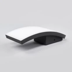 Lucande Gewölbte LED-Außenwandleuchte Siara, Dunkelgrau -Lucande 9619093 5