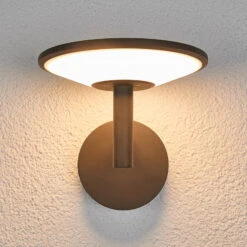 Lucande Anthrazitfarbene LED-Außenwandleuchte Fenia 14 Lucande Anthrazitfarbene LED-Außenwandleuchte Fenia -Lucande 9619130 3