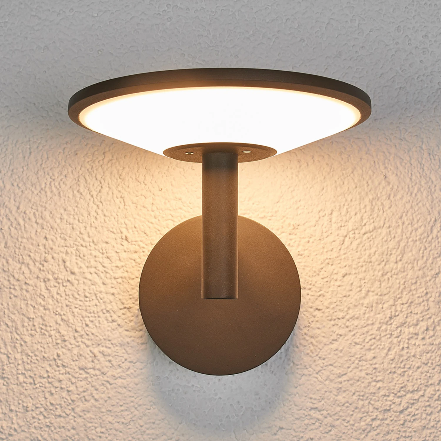 Lucande Anthrazitfarbene LED-Außenwandleuchte Fenia 6 Lucande Anthrazitfarbene LED-Außenwandleuchte Fenia – Bild 4