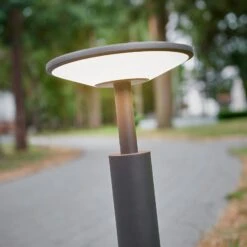 Lucande Anthrazitfarbene LED-Wegeleuchte Fenia -Lucande 9619131 3