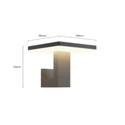 Lucande LED-Außenwandlampe Olesia, Eckige Form -Lucande 9619139 3
