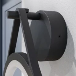 Lucande LED-Außenwandleuchte Mirco, Ringförmig, IP65 -Lucande 9619145 5