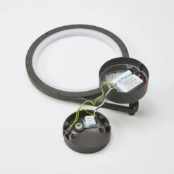 Lucande LED-Außenwandleuchte Mirco, Ringförmig, IP65 -Lucande 9619145 8