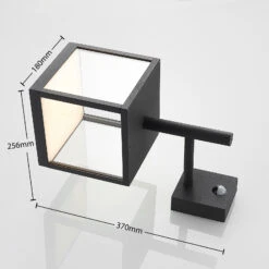Lucande LED-Außenwandleuchte Cube, Graphit, Mit Sensor 15 Lucande LED-Außenwandleuchte Cube, Graphit, Mit Sensor -Lucande 9619160 4