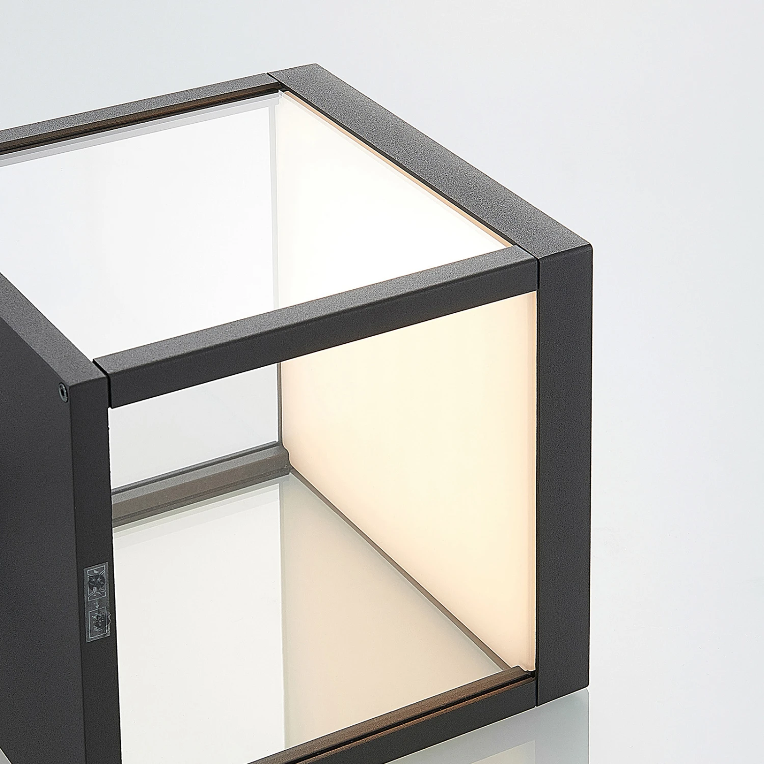 Lucande LED-Außenwandleuchte Cube, Graphit, Mit Sensor 9 Lucande LED-Außenwandleuchte Cube, Graphit, Mit Sensor – Bild 7