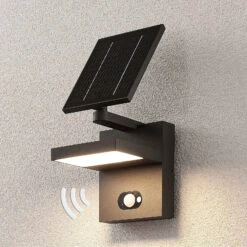 Lucande Solar-LED-Außenwandlampe Silvan Mit Sensor -Lucande 9619179 1