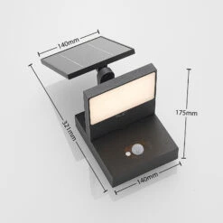 Lucande Solar-LED-Außenwandlampe Silvan Mit Sensor -Lucande 9619179 4