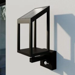 Lucande Timeo LED-Solar-Außenwandleuchte -Lucande 9619182 2