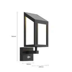 Lucande Timeo LED-Solar-Außenwandleuchte -Lucande 9619182 6