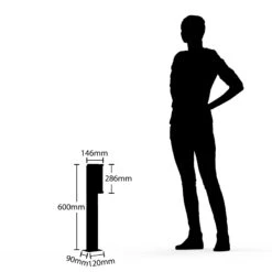 Lucande Jokum LED-Wegelampe, IP54, 60 Cm, Sensor 17 Lucande Jokum LED-Wegelampe, IP54, 60 Cm, Sensor -Lucande 9619229 6