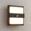Lucande Gylfi LED-Außenwandleuchte Quadrat.+Sensor -Lucande 9619232