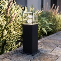 Lucande Keke Sockelleuchte, Höhe 30 Cm