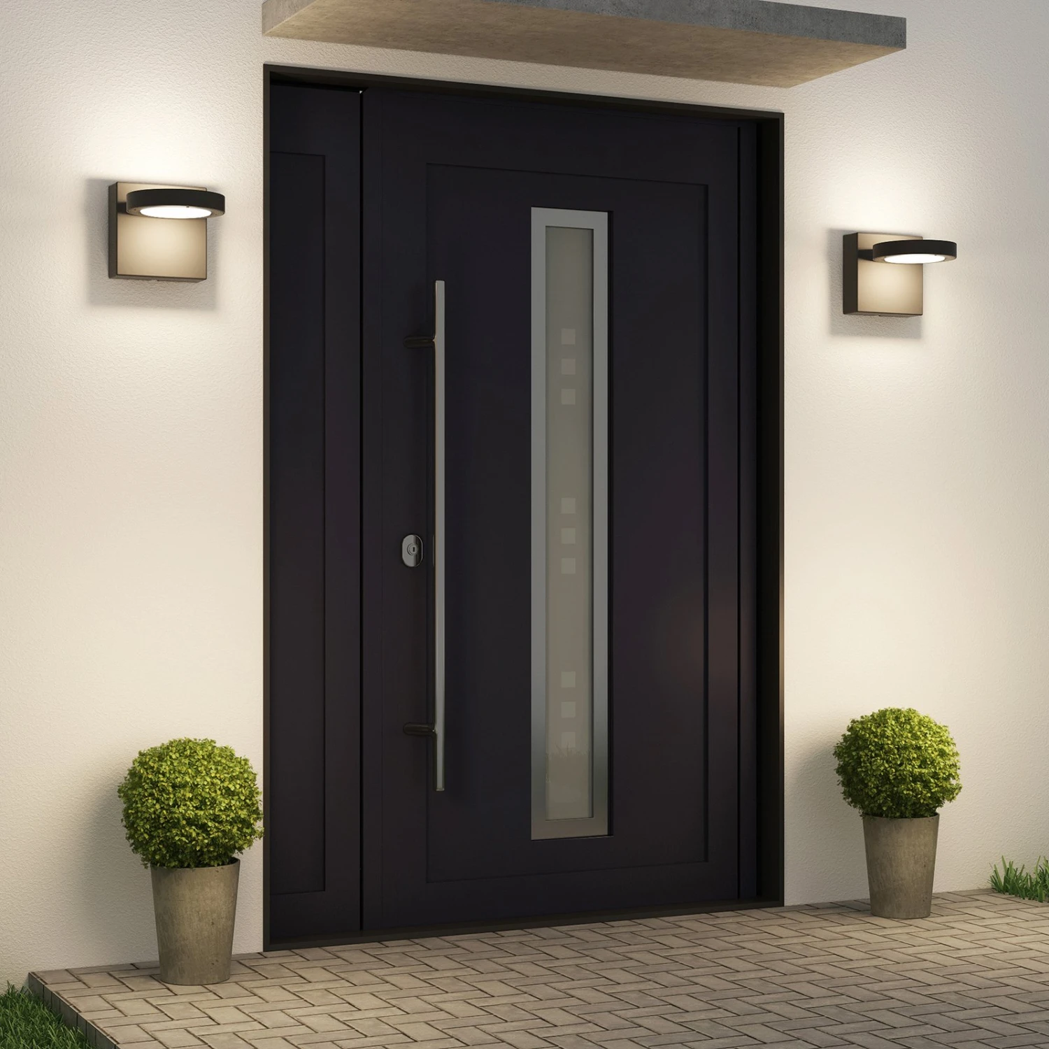 Lucande Belna LED-Außenwandlampe, Grafitgrau 4 Lucande Belna LED-Außenwandlampe, Grafitgrau – Bild 2