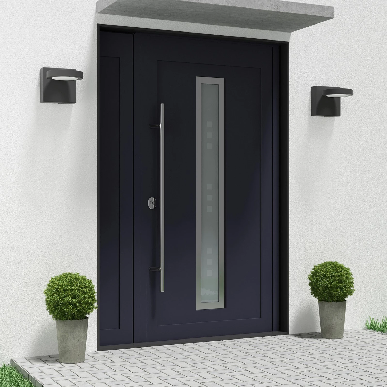 Lucande Belna LED-Außenwandlampe, Grafitgrau 5 Lucande Belna LED-Außenwandlampe, Grafitgrau – Bild 3