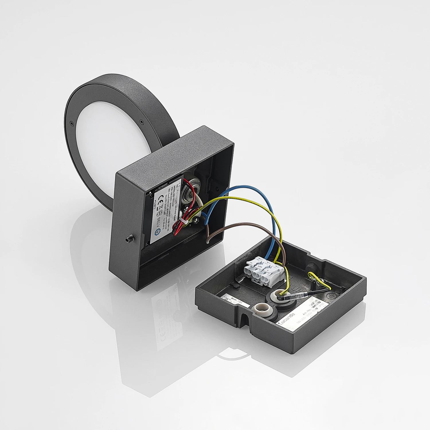 Lucande Belna LED-Außenwandlampe, Grafitgrau 11 Lucande Belna LED-Außenwandlampe, Grafitgrau – Bild 9